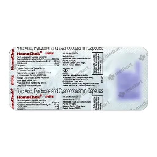 homochek capsule 10's